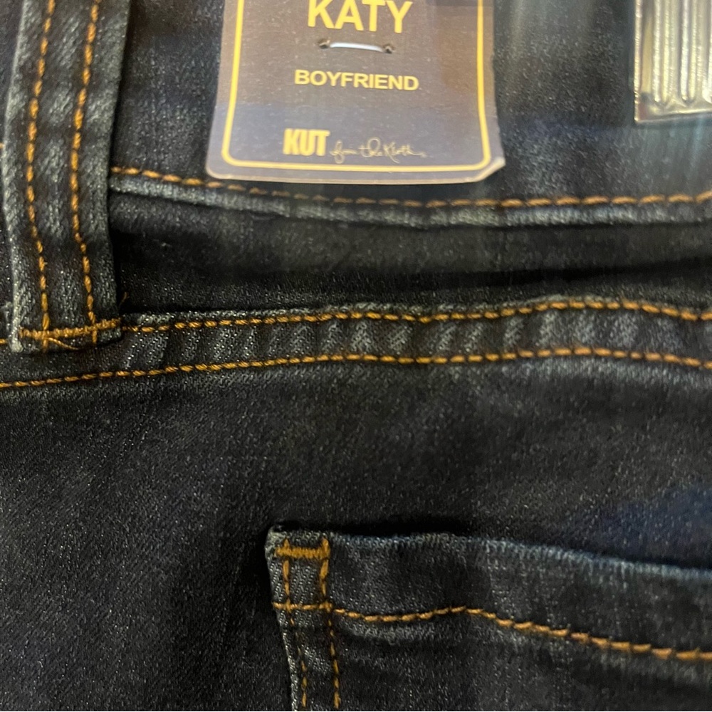KUT FROM THE KLOTH Katy Boyfriend Dark Wash Jeans - Picture 7 of 13